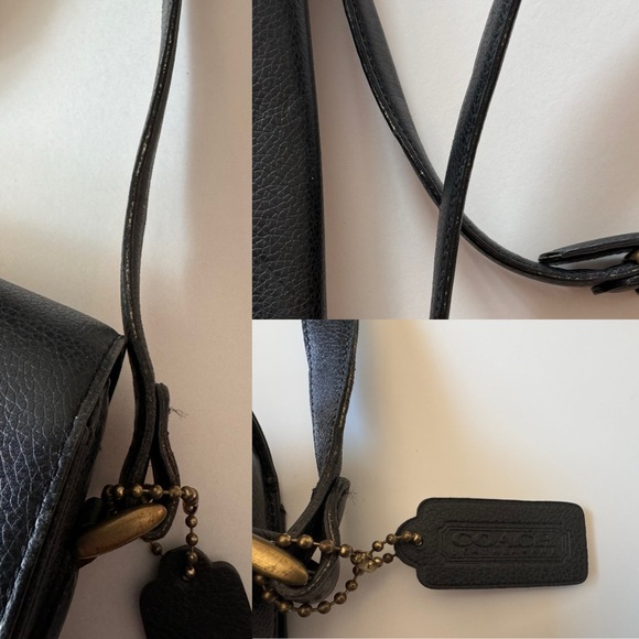 Coach Legacy Flap Crossbody Shoulder Bag Black Glove Tanned Leather Unisex Adult - Picture 8 of 16